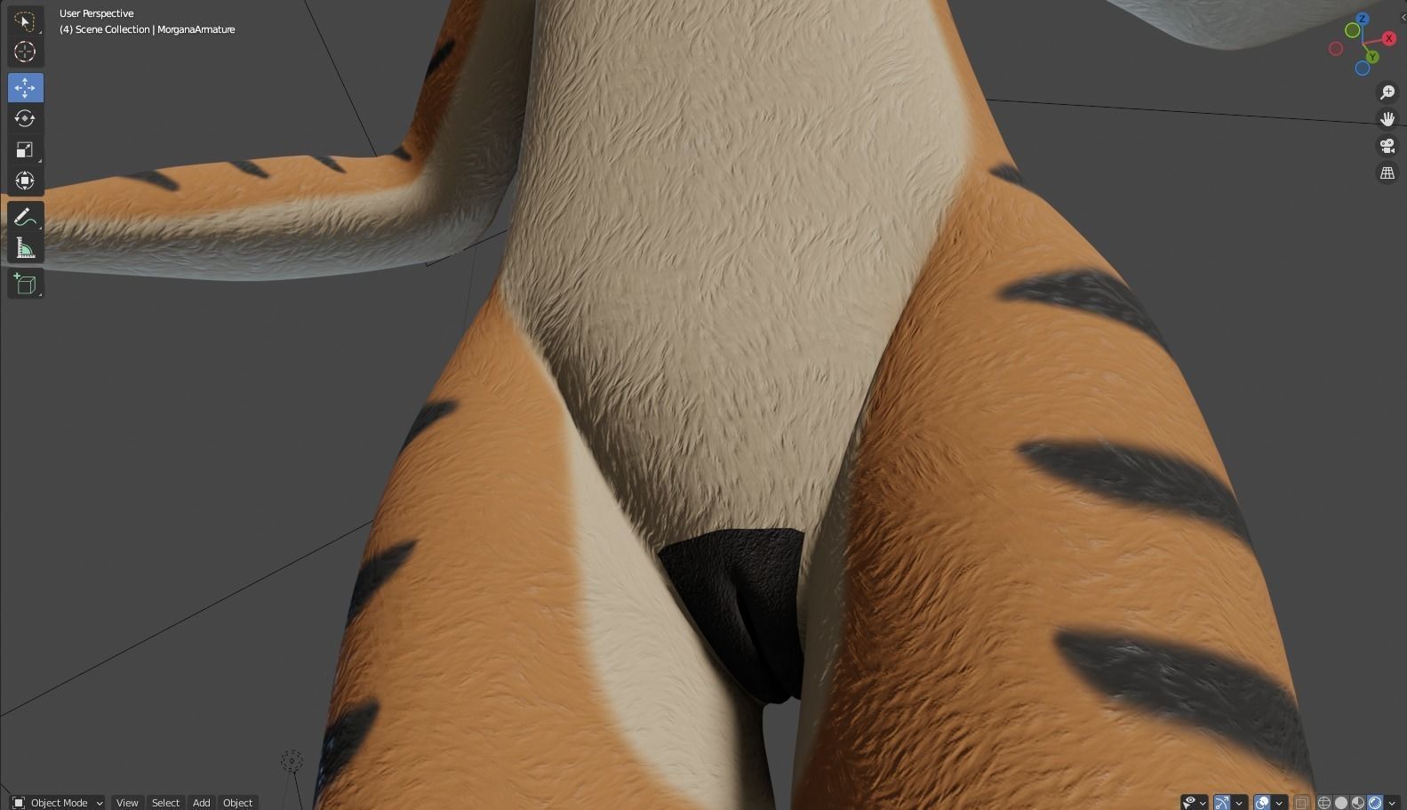 Morgana Anthro Tiger 3D model_66