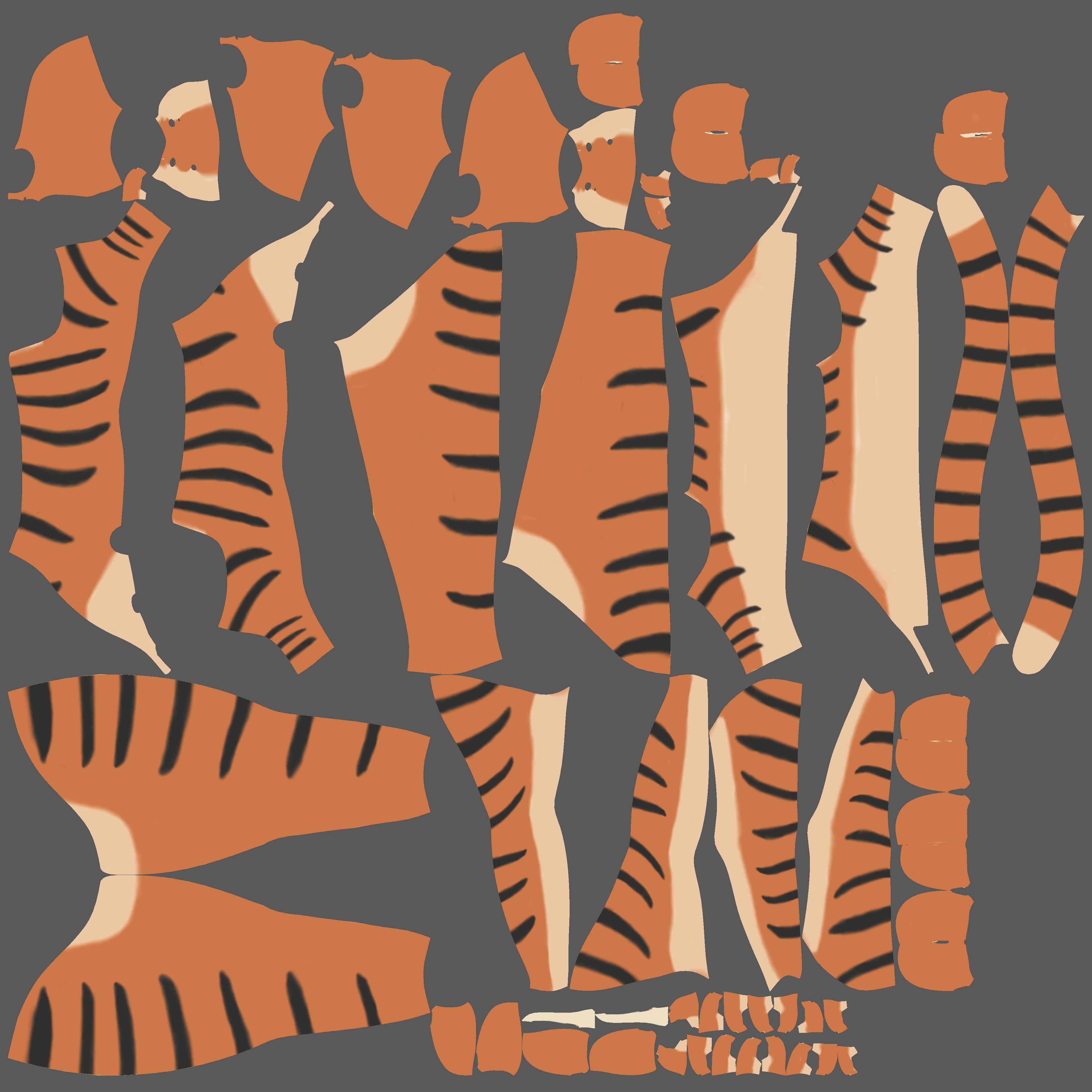 Morgana Anthro Tiger 3D model_93