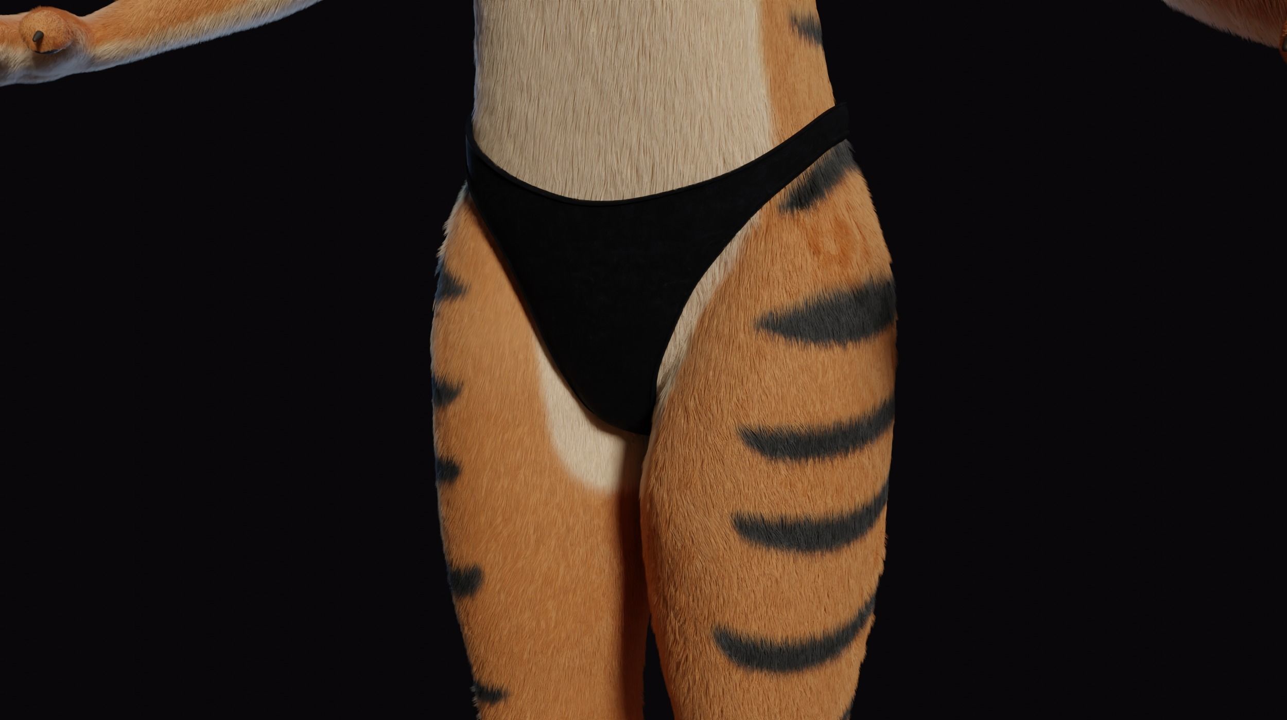Morgana Anthro Tiger 3D model_22