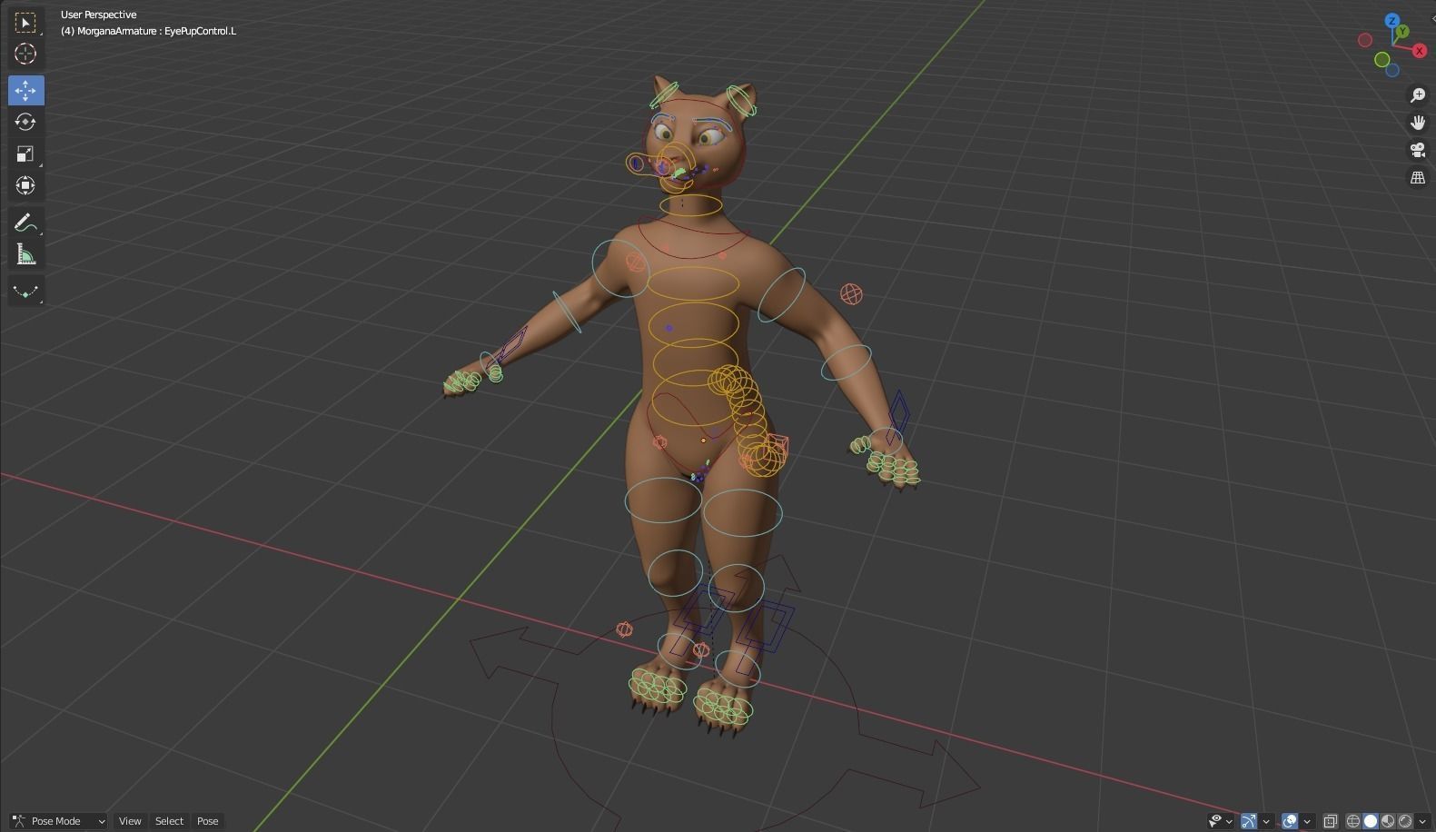 Morgana Anthro Tiger 3D model_45