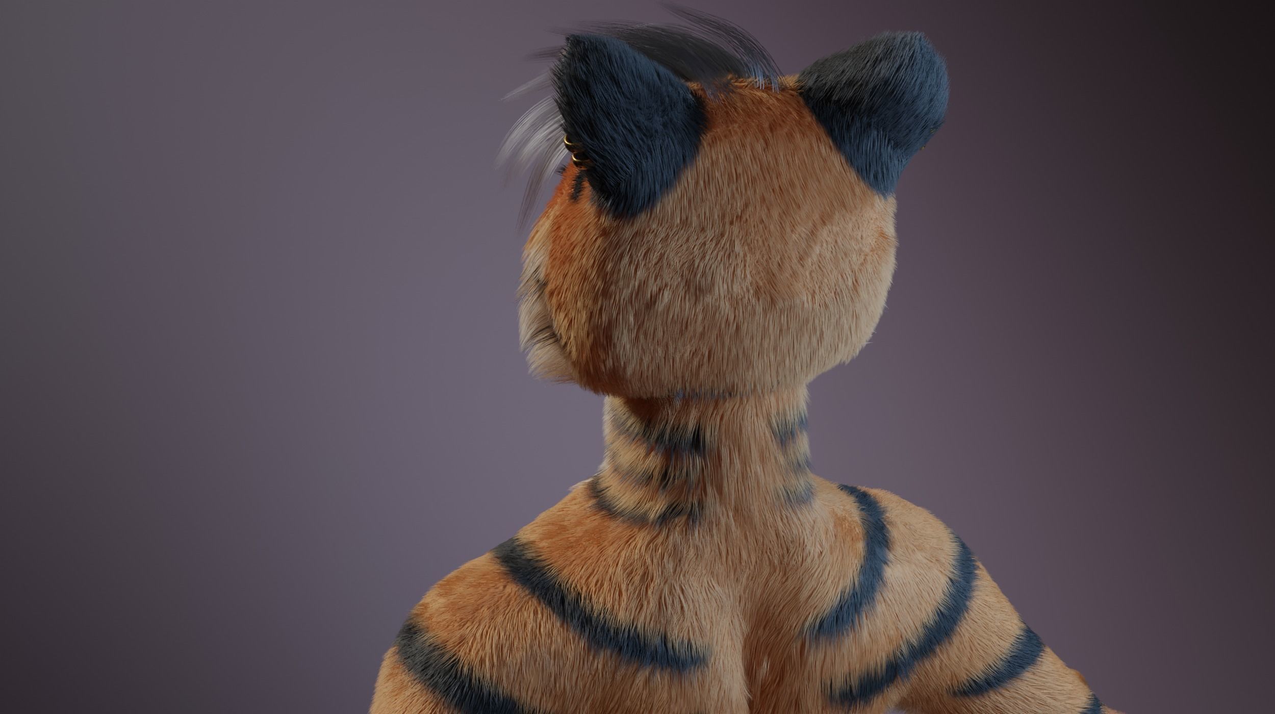 Morgana Anthro Tiger 3D model_5