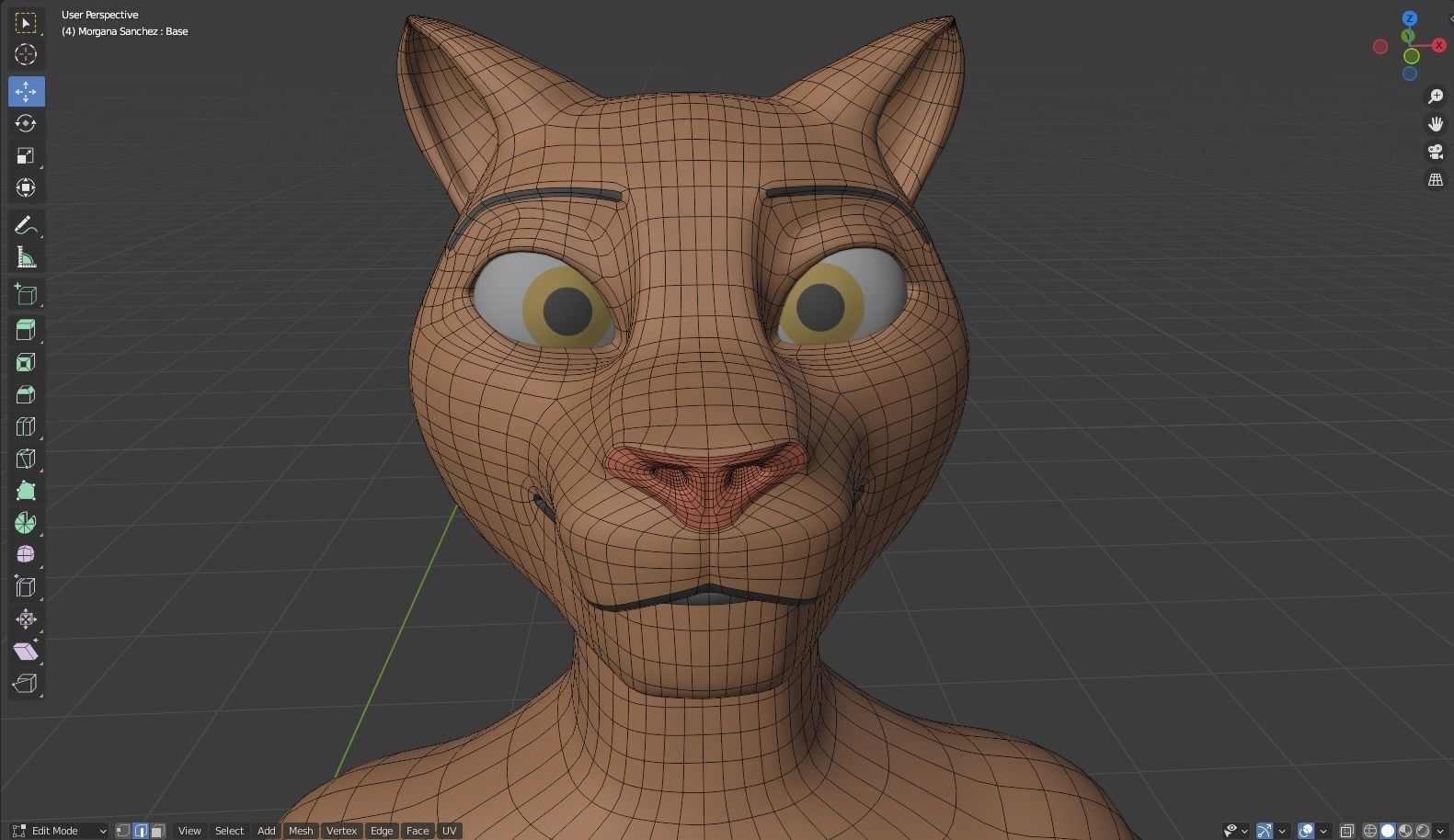 Morgana Anthro Tiger 3D model_50