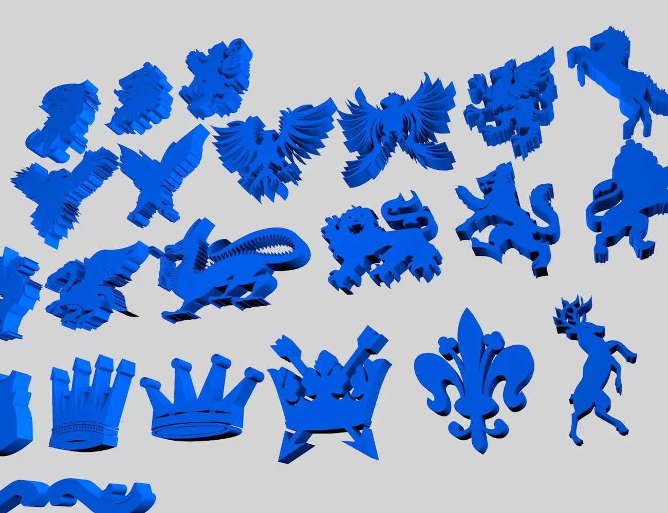 Heraldry Package 3D print model