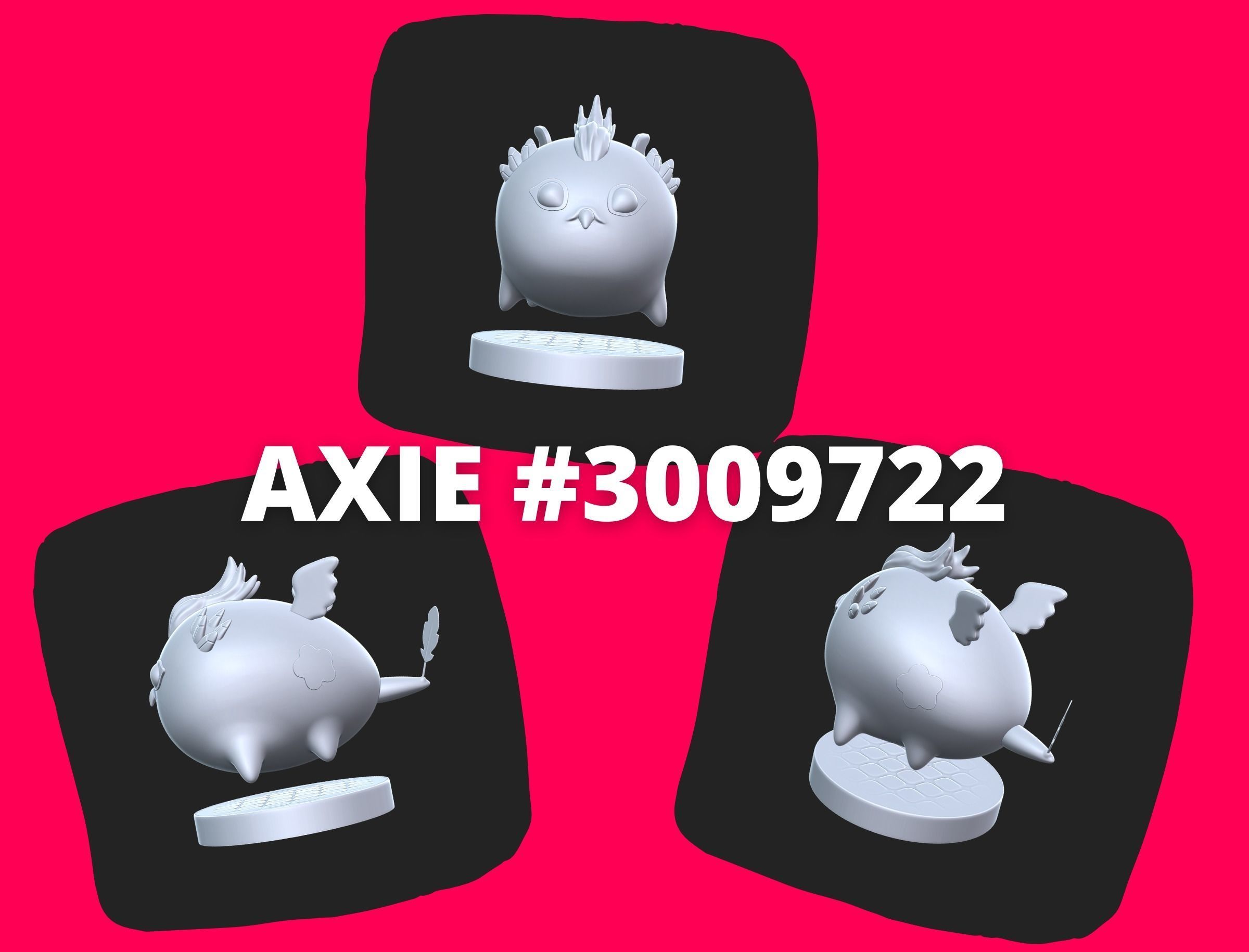 Miniature Axie Infinity - Bird 3D Printable  3D print model_1
