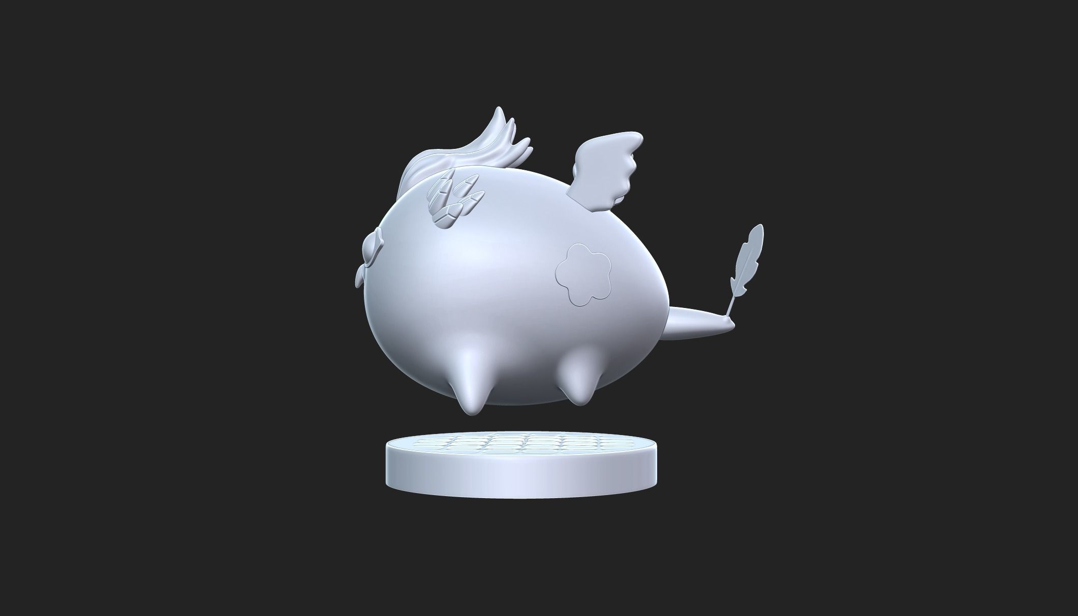 Miniature Axie Infinity - Bird 3D Printable  3D print model_3