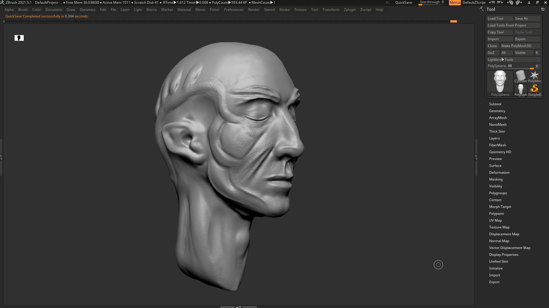 human head modern sculpture 3d print model 119 3D print model_5