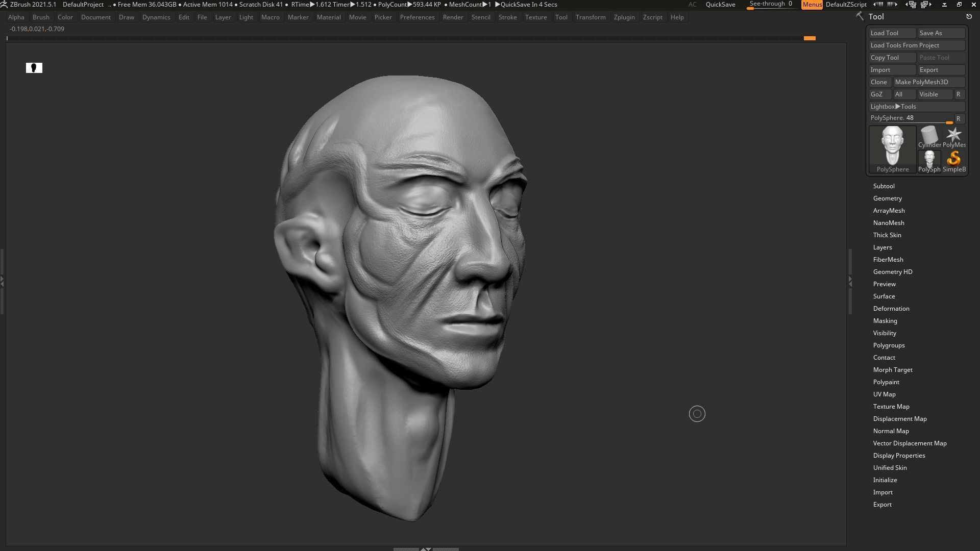 human head modern sculpture 3d print model 119 3D print model_4
