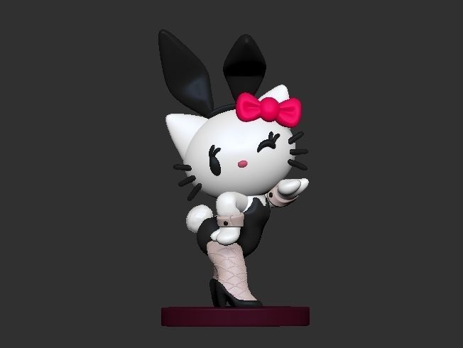 HELLO KITTY BUNNY GIRL 3D print model_1