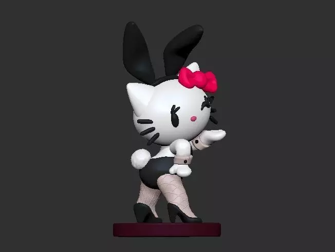 HELLO KITTY BUNNY GIRL 3D print model_0