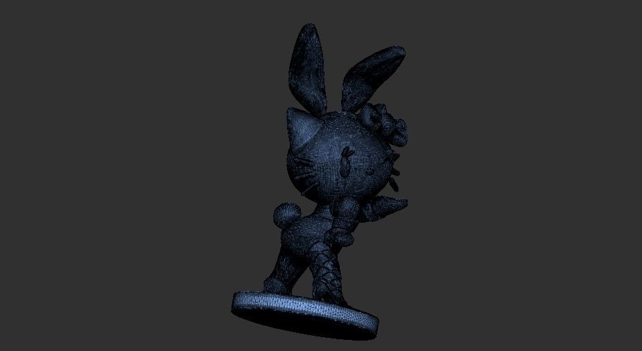 HELLO KITTY BUNNY GIRL 3D print model_6