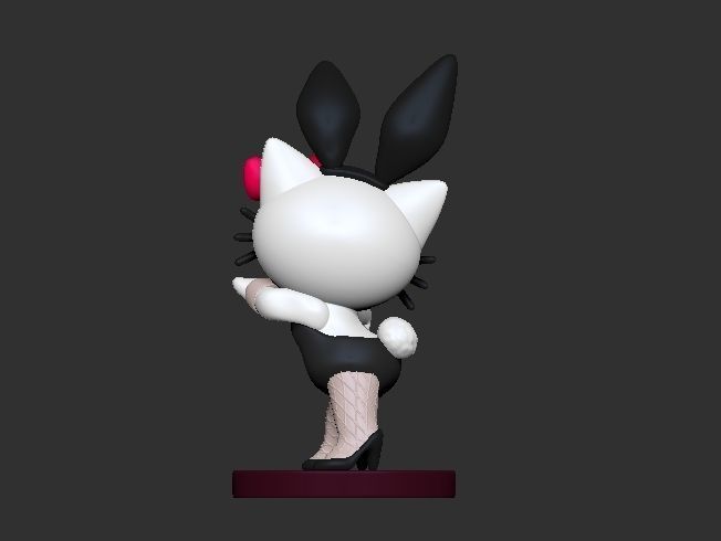 HELLO KITTY BUNNY GIRL 3D print model_2