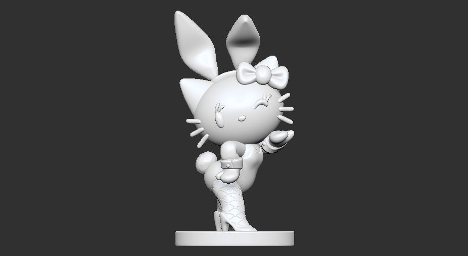 HELLO KITTY BUNNY GIRL 3D print model_3