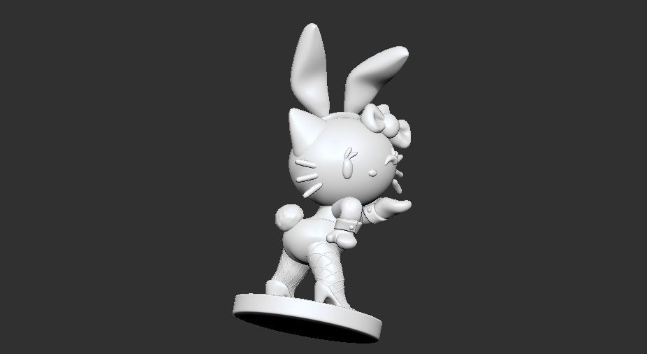HELLO KITTY BUNNY GIRL 3D print model_7