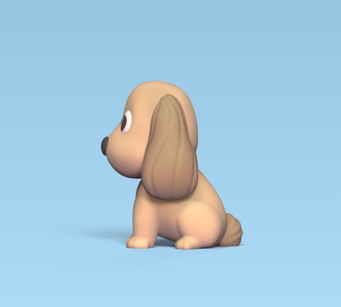 Dog Long Ears 3D print model_1