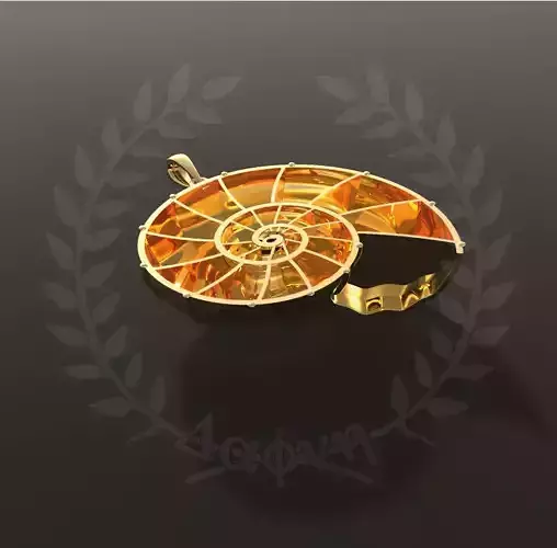 Half Nautilus Pendant