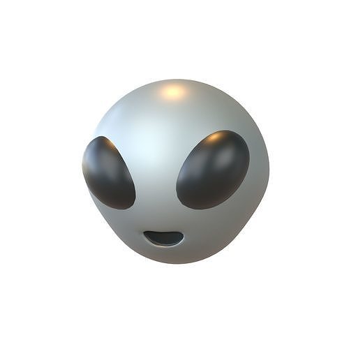 Alien Head v1 001 Low-poly 3D model