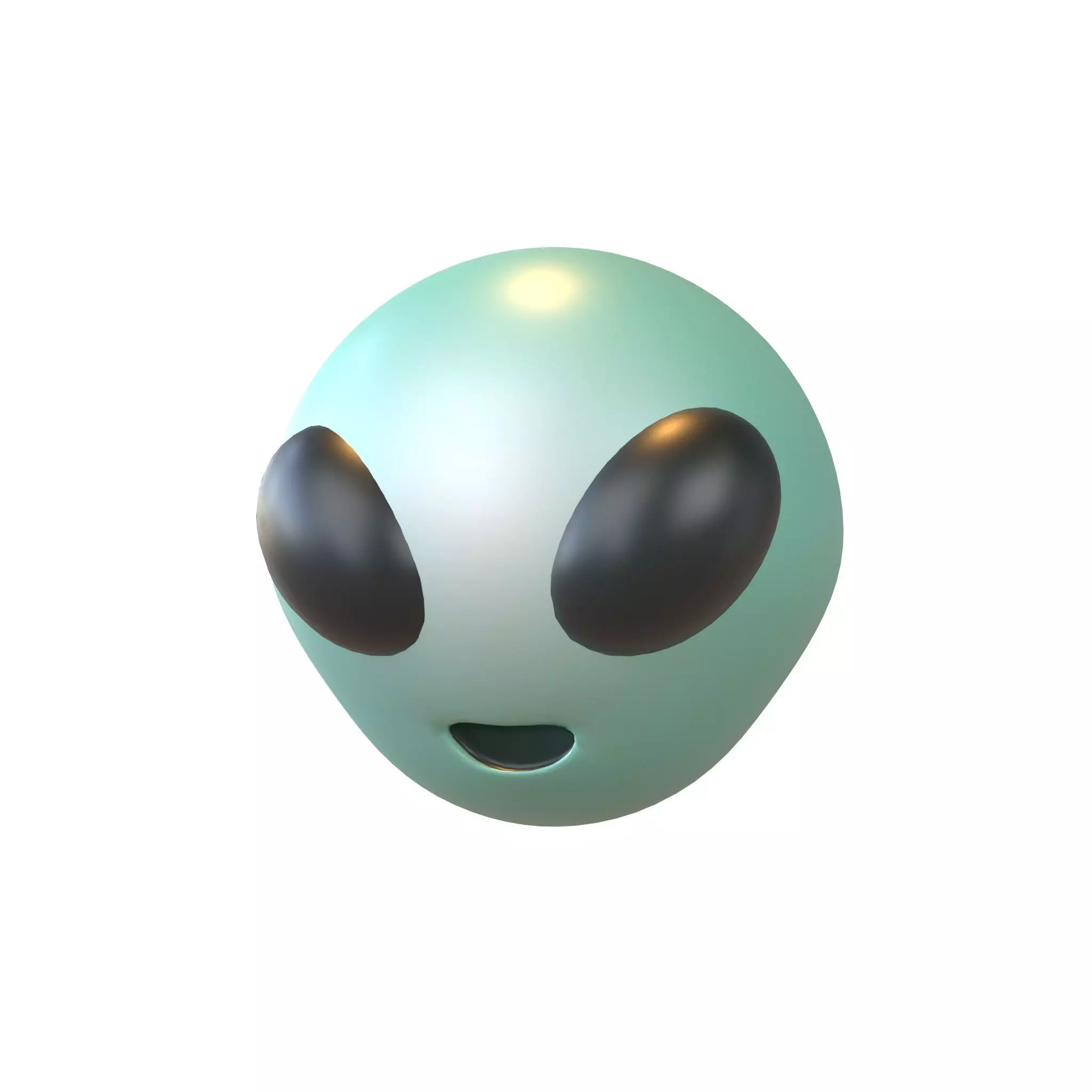 Alien Head v1 003 Low-poly 3D model_0