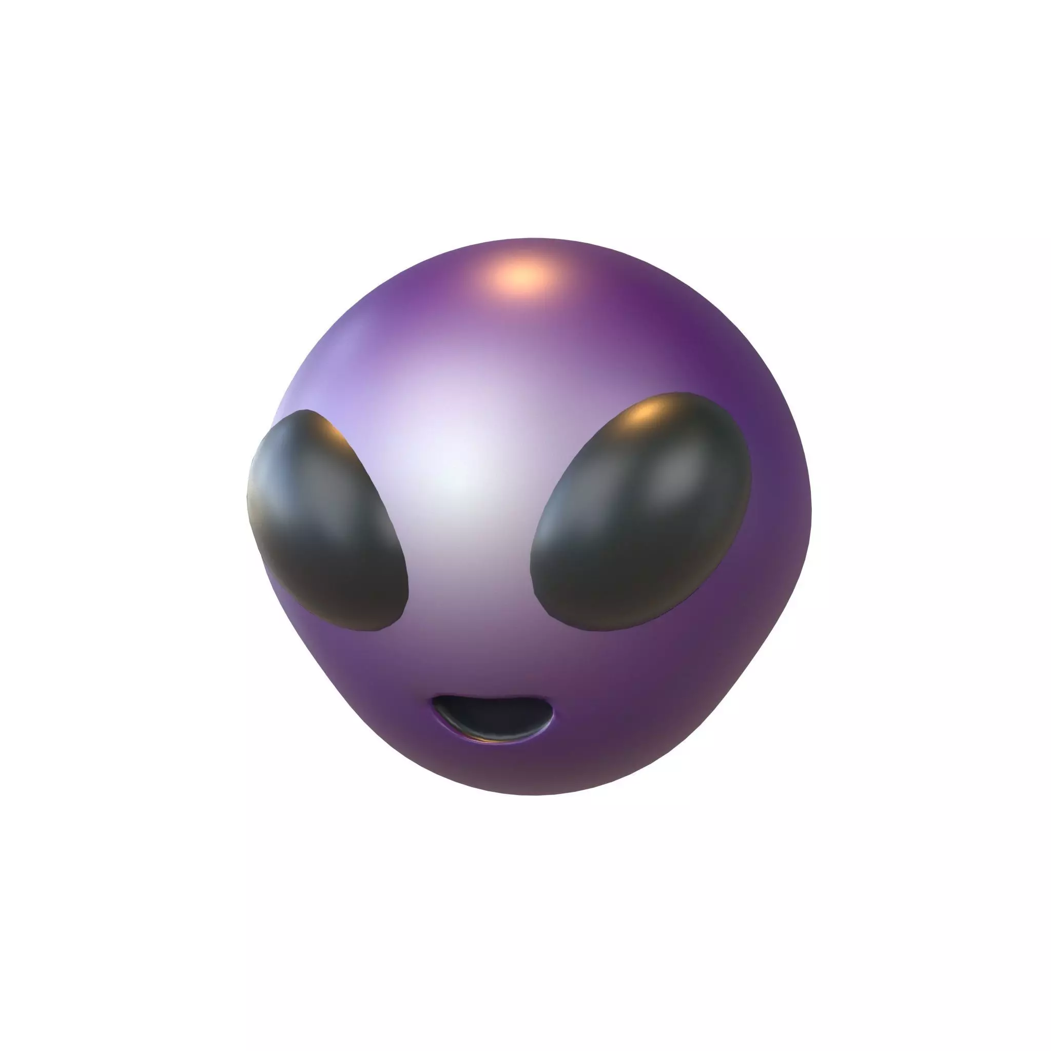 Alien Head v1 006 Low-poly 3D model_0