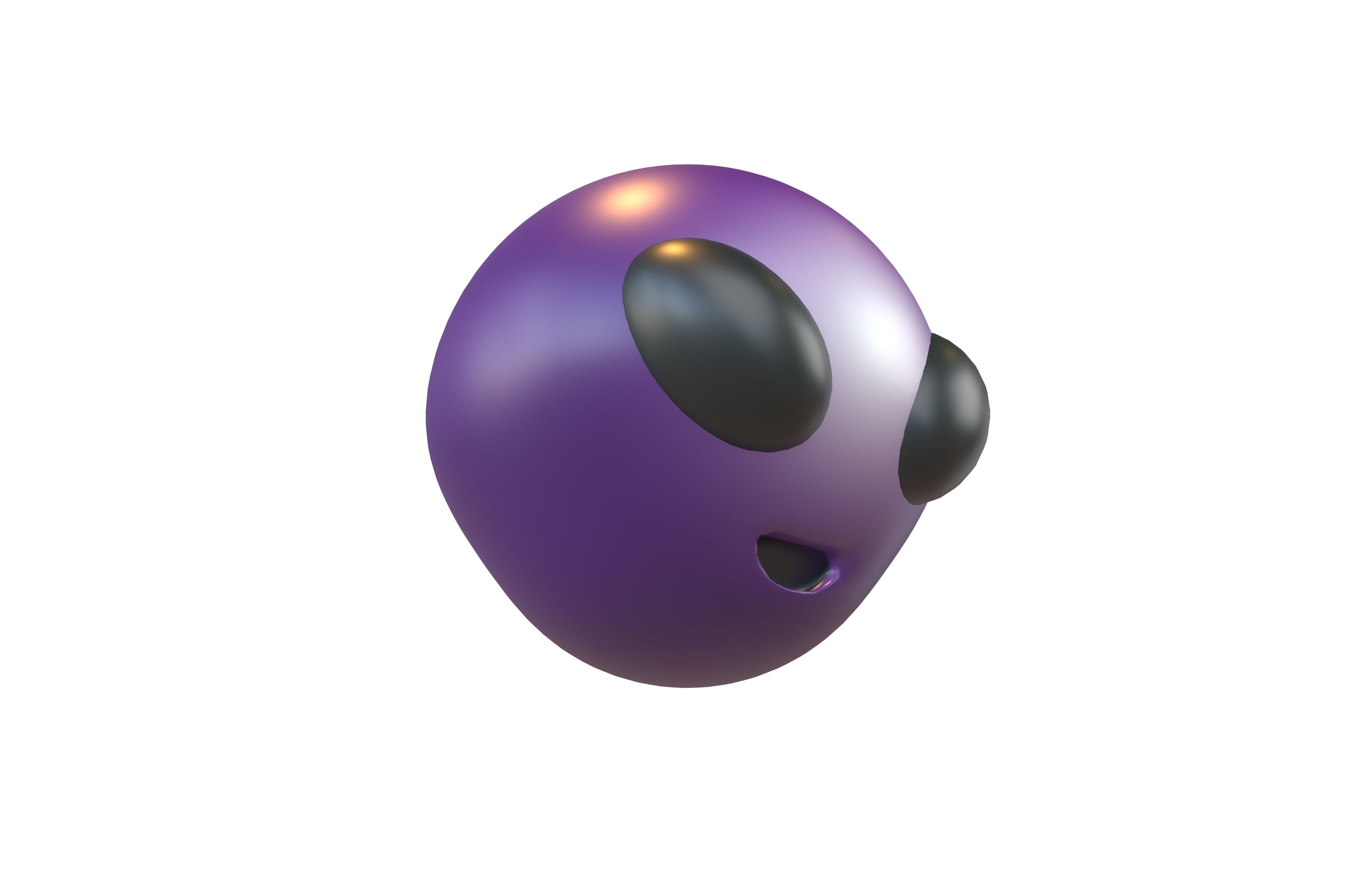 Alien Head v1 006 Low-poly 3D model_3