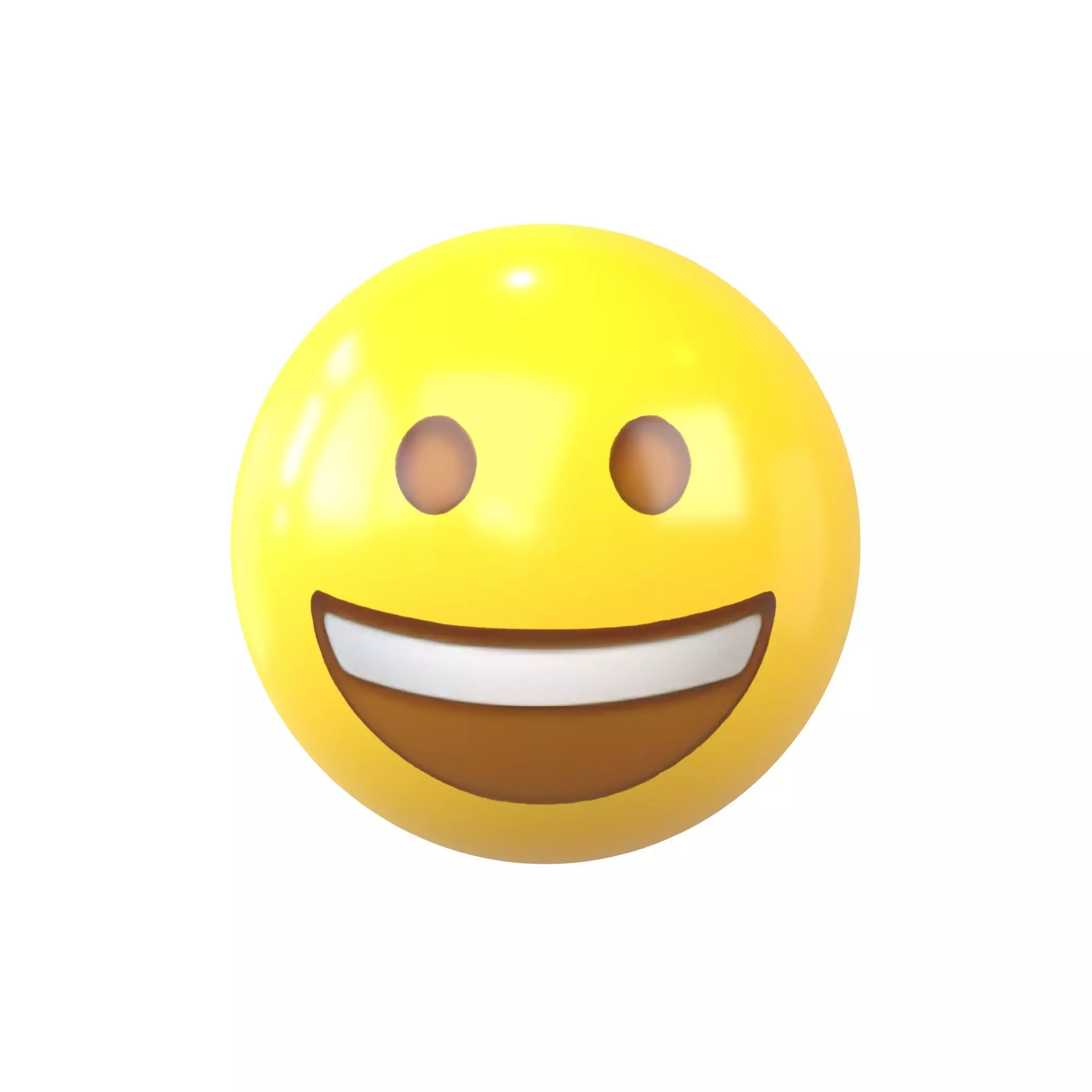 Grinning Face v2 001 Low-poly 3D model_0