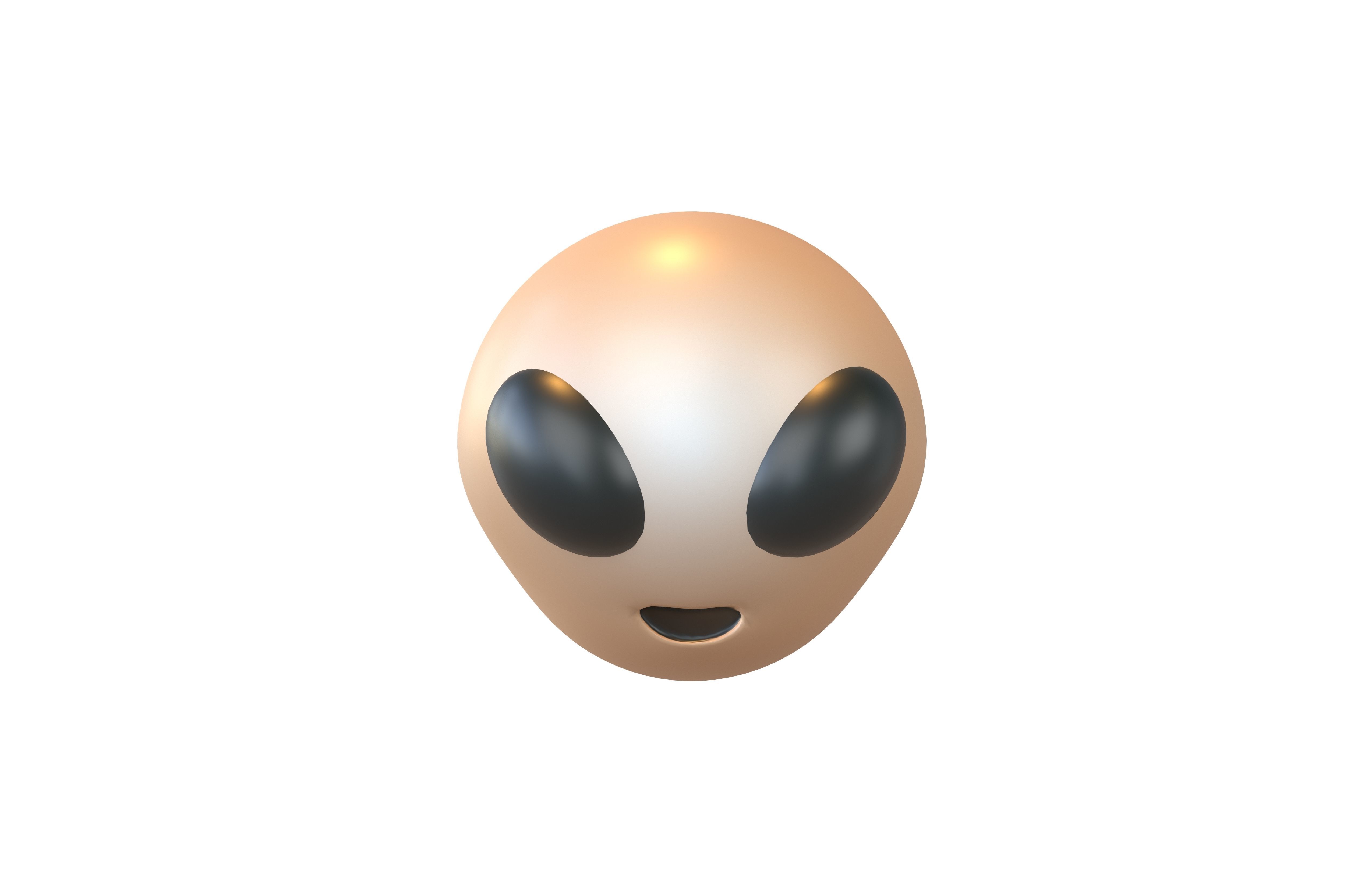 Alien Head v1 008 Low-poly 3D model_1