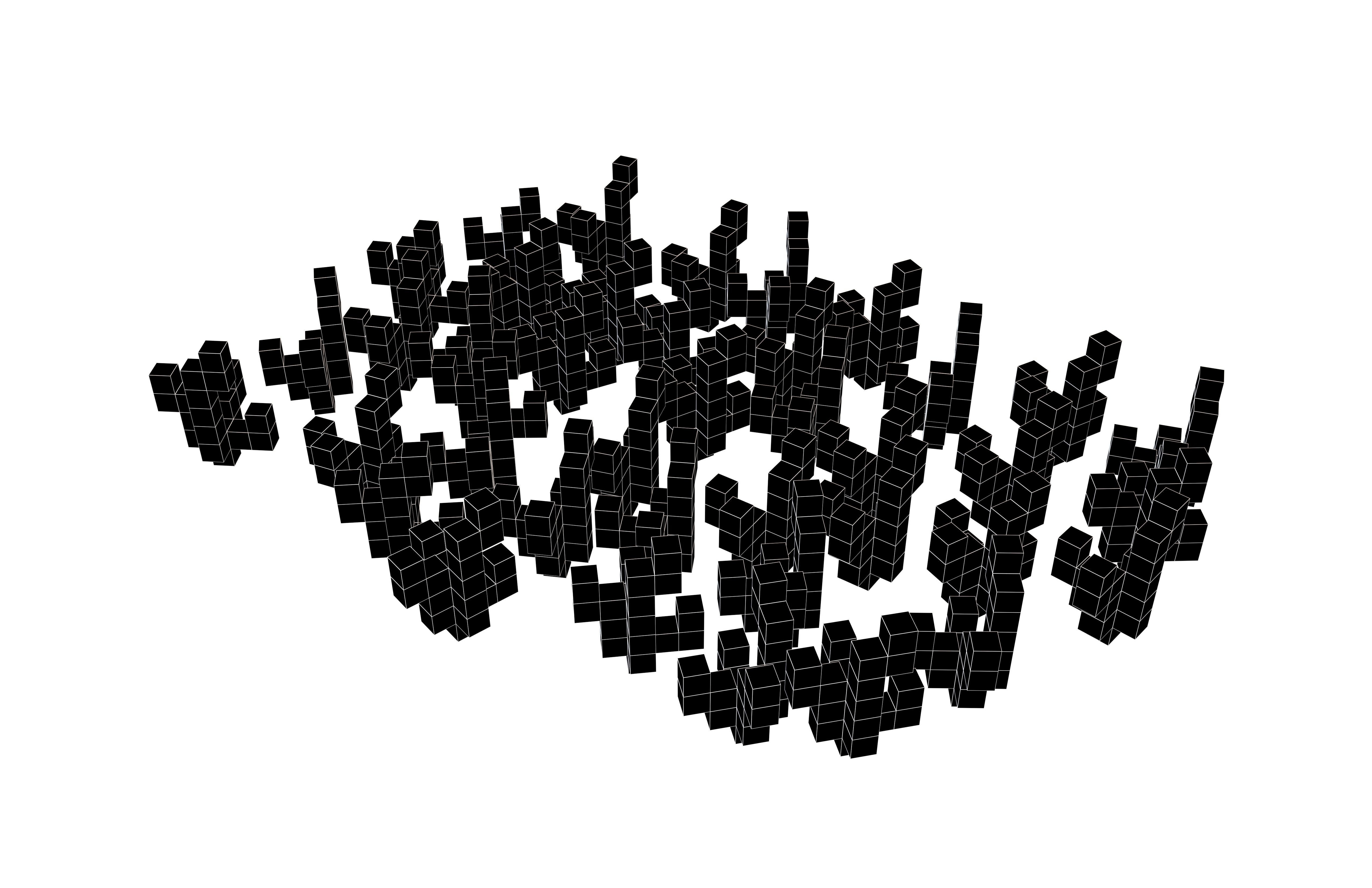 Voxel Group of Grass v3 001 Low-poly 3D model_6