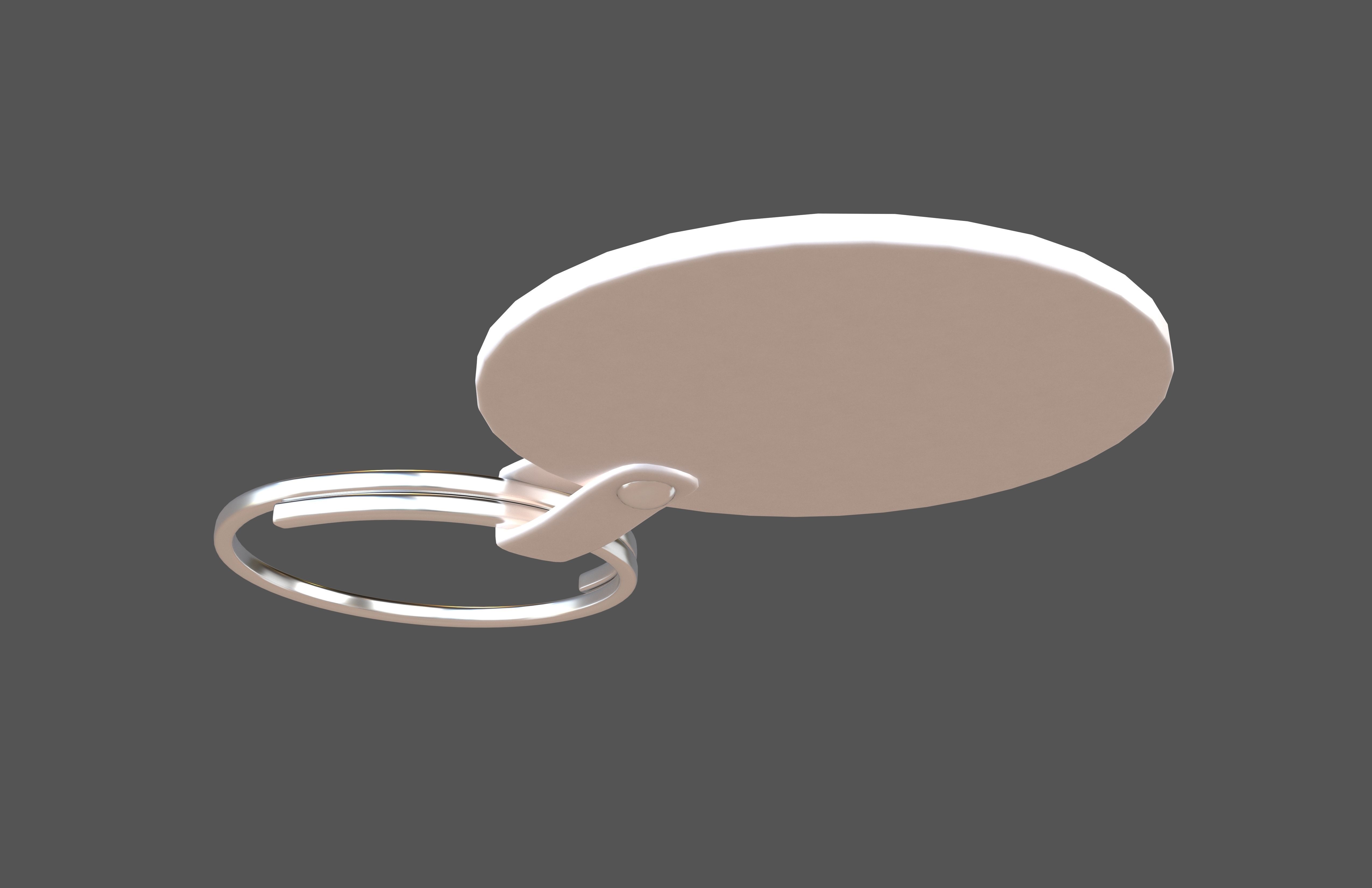 Key Ring v3 001 Low-poly 3D model_1