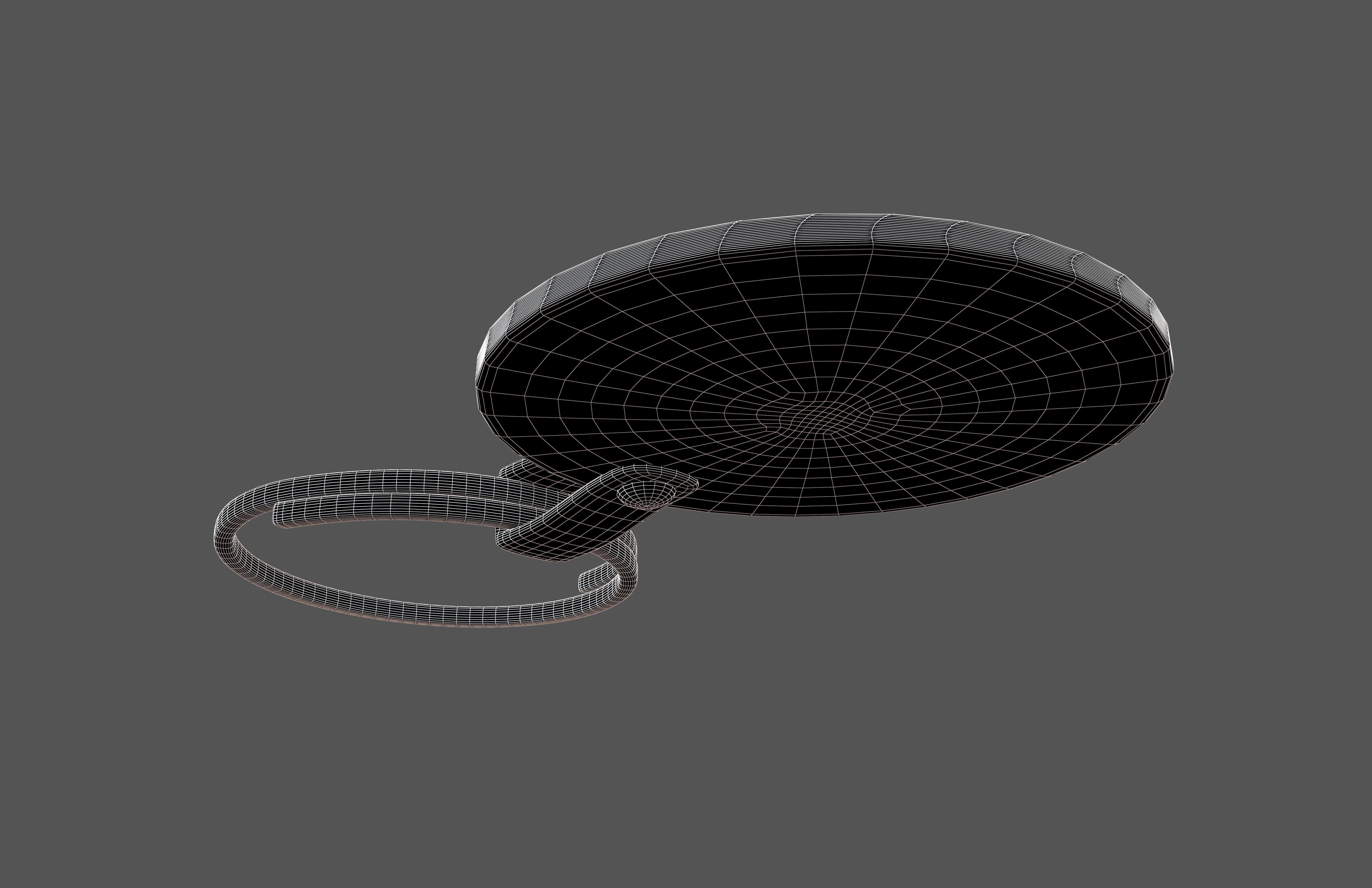 Key Ring v3 001 Low-poly 3D model_8