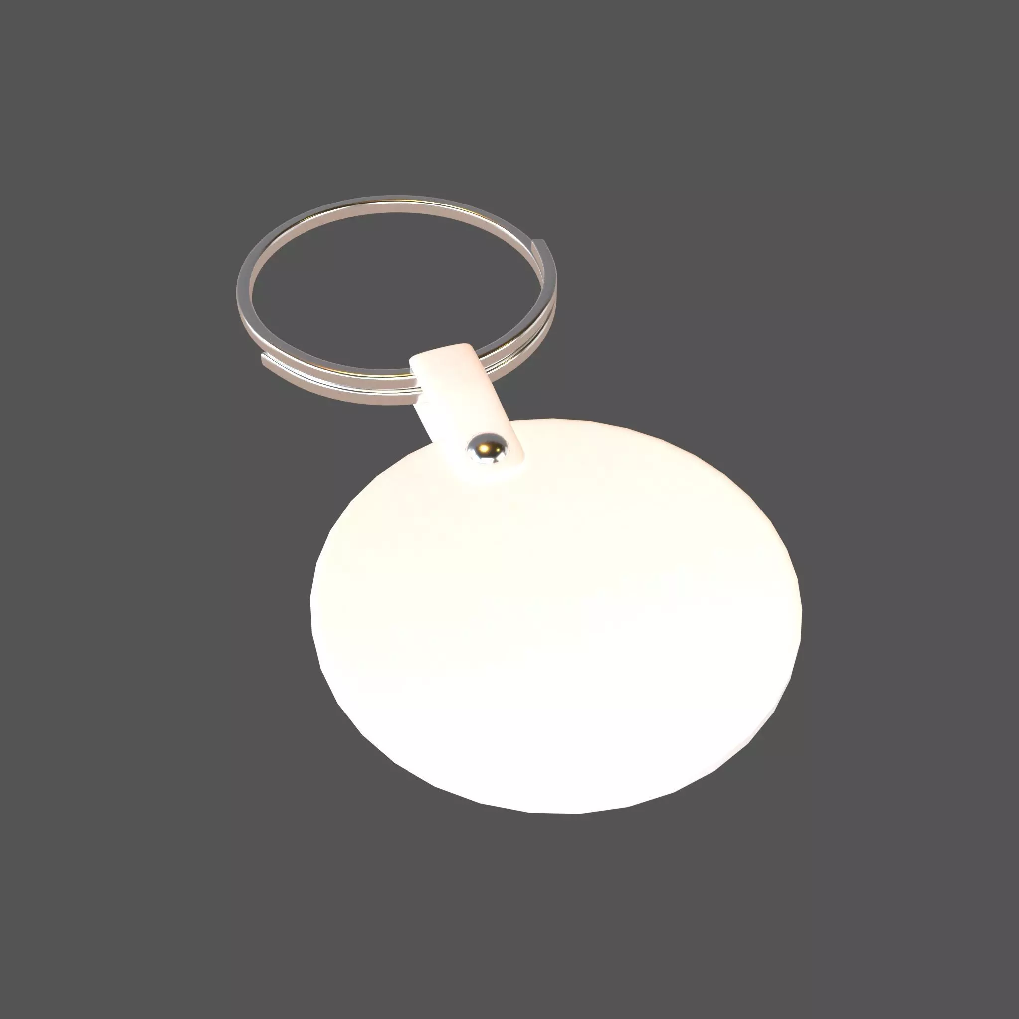 Key Ring v3 001 Low-poly 3D model_0