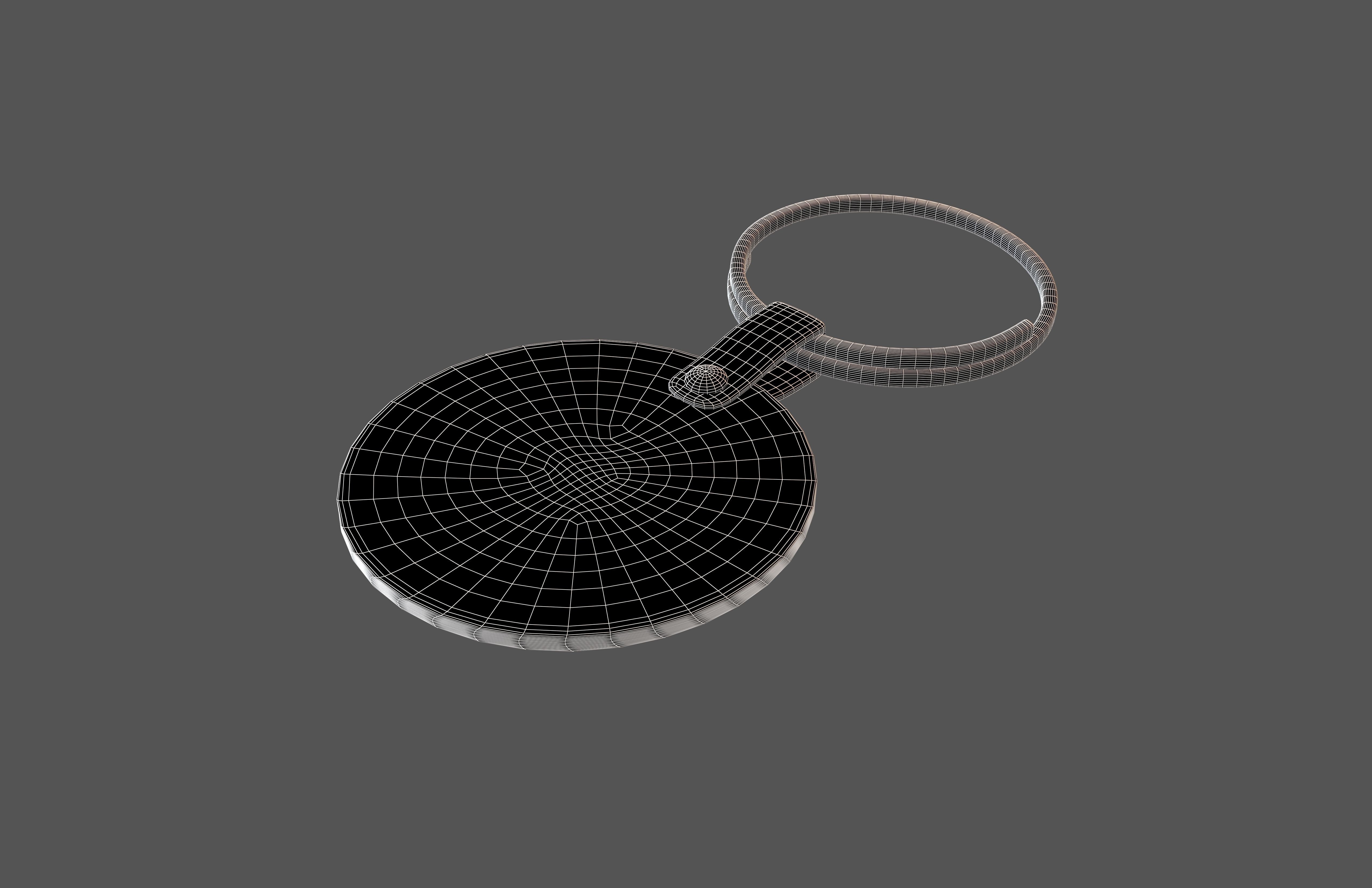 Key Ring v3 002 Low-poly 3D model_7