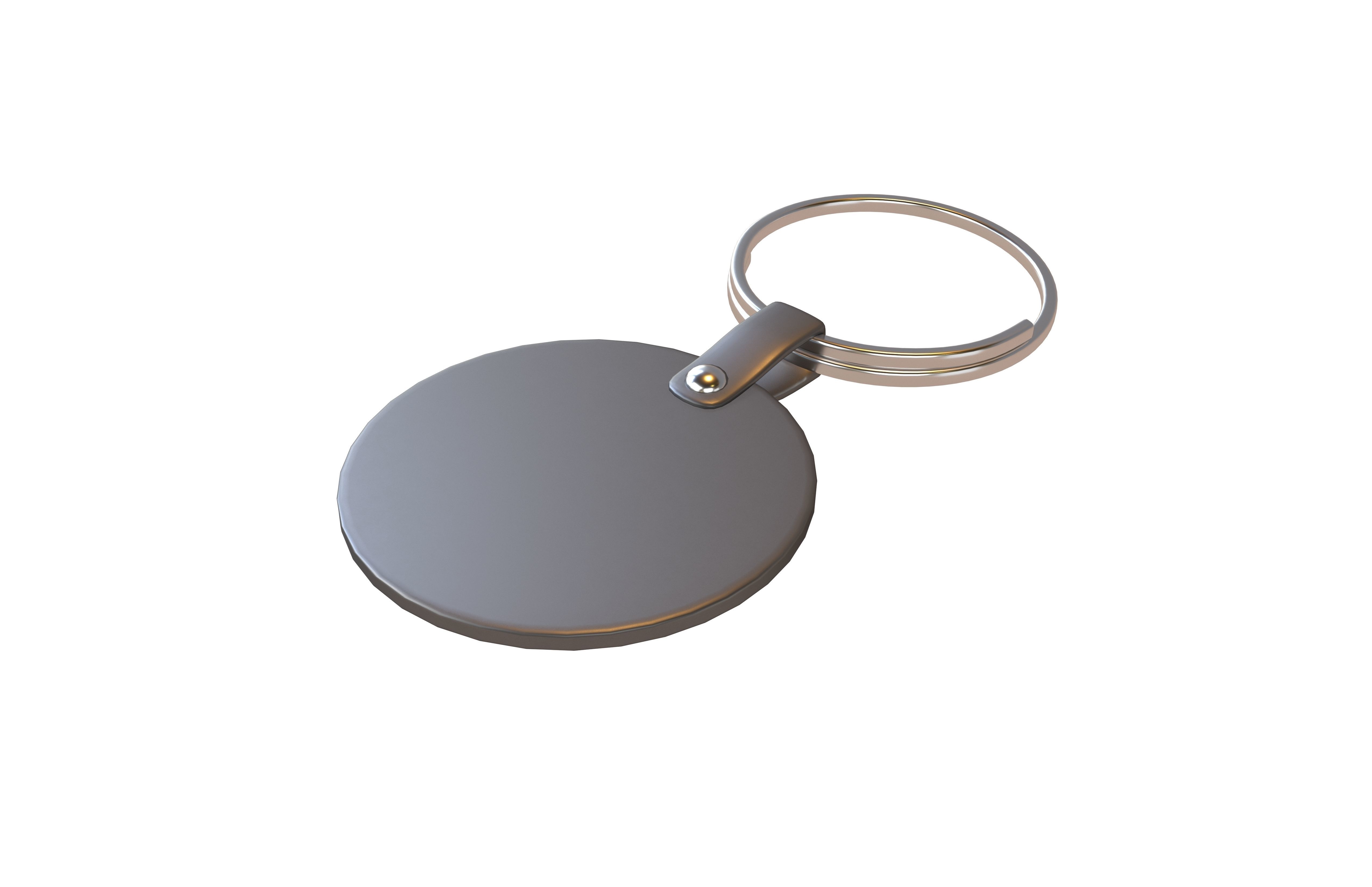 Key Ring v3 002 Low-poly 3D model_1