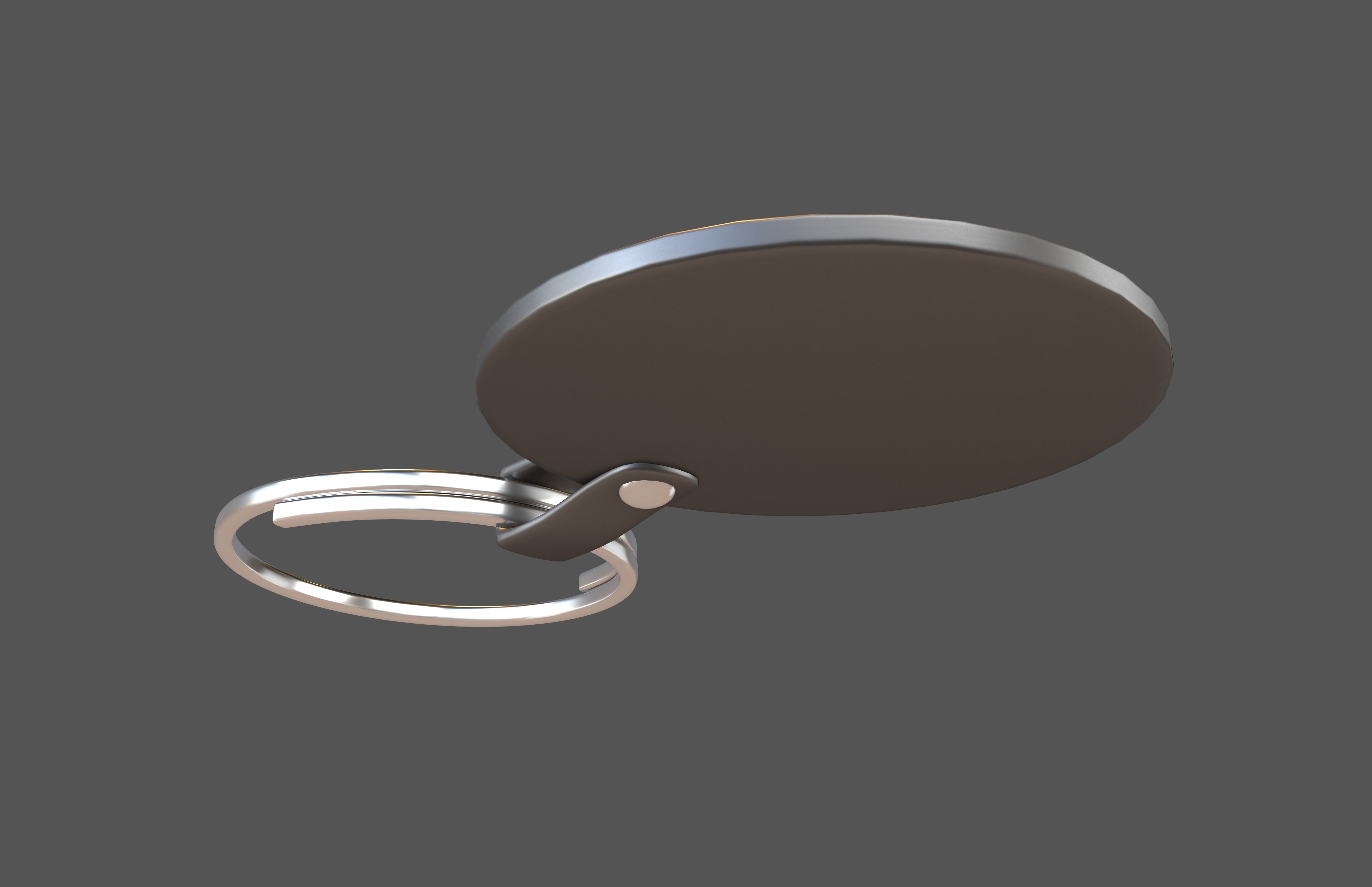 Key Ring v3 002 Low-poly 3D model_3