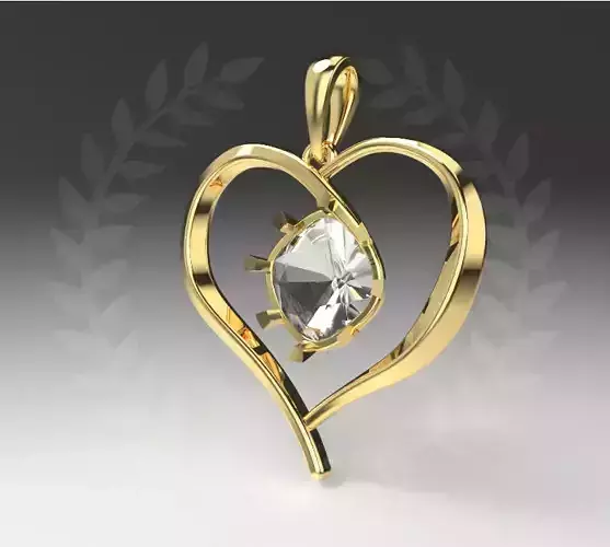 Heart Lace cushion stone