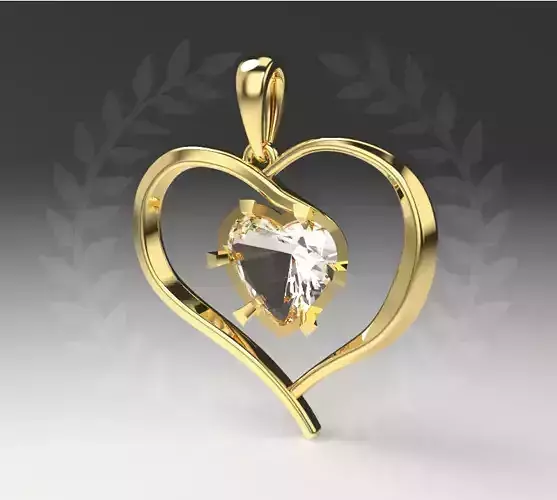 Heart Lace heart stone