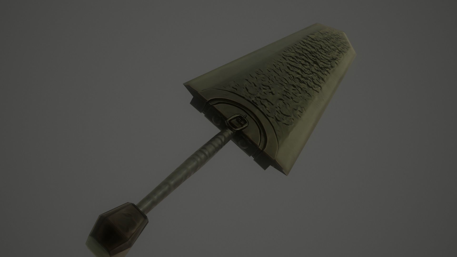 Lowpoly Stylized Berserk Dragonslayer Low-poly 3D model_6