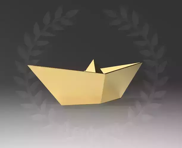 Origami Boat Necklace