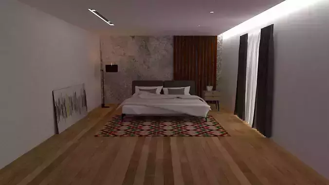 Aesthetic Bedroom Free 3D model