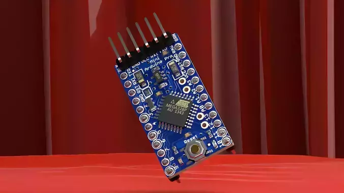 Arduino Pro Mini 3D model