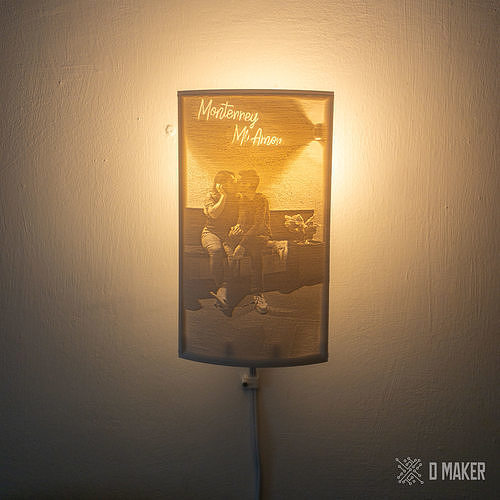 Lithophane lamp Free 3D print model