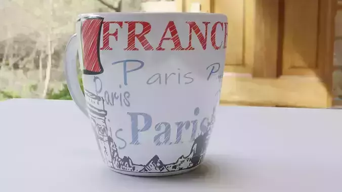 Paris Mug in Blender 