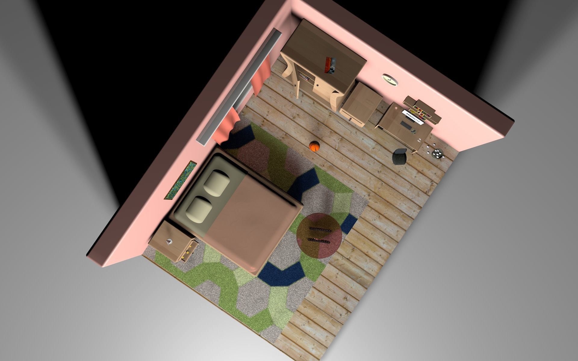 Miniature room model 3D model_7