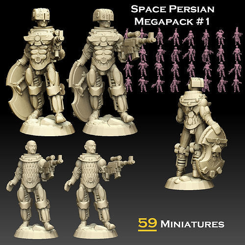 Space Persian Megapack 1 3D print model