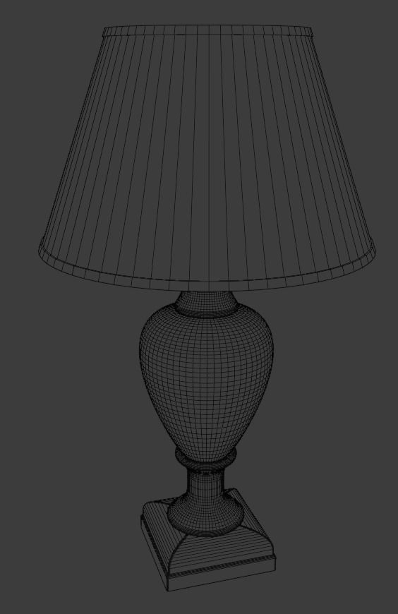 Antique Table Lamp 3D model_4