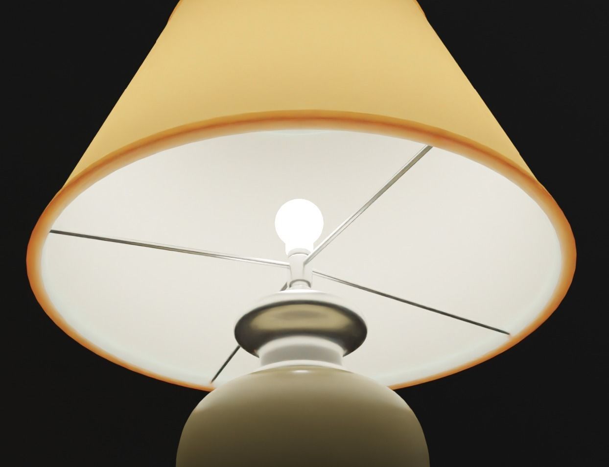 Antique Table Lamp 3D model_3