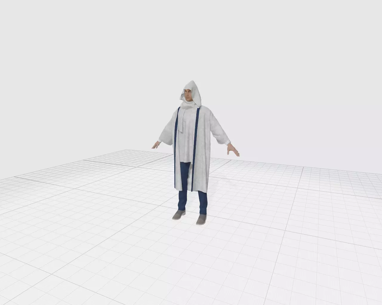 Clothed man 3d model made in marvelous designer test Free 3D model