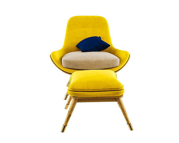 Dena Sessel chair - Modern Chair model 3D model 3