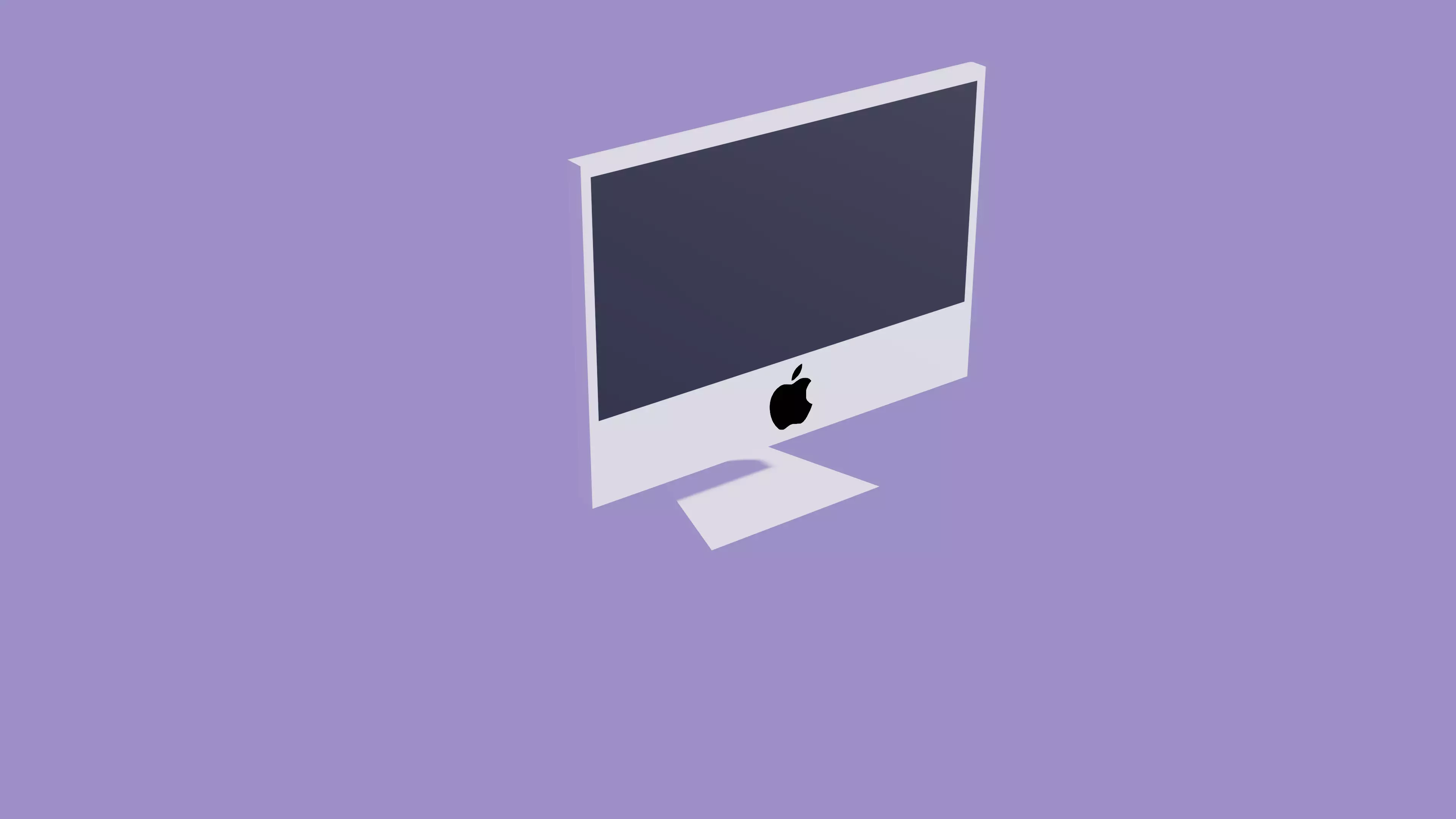 Apple iMac 3D model Low-poly 3D model_0