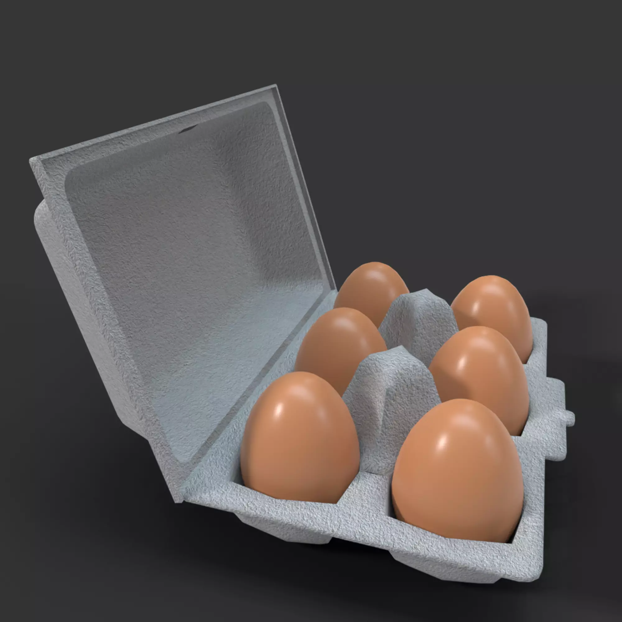 Egg Packaging - Kemasan Telur  3D model_0