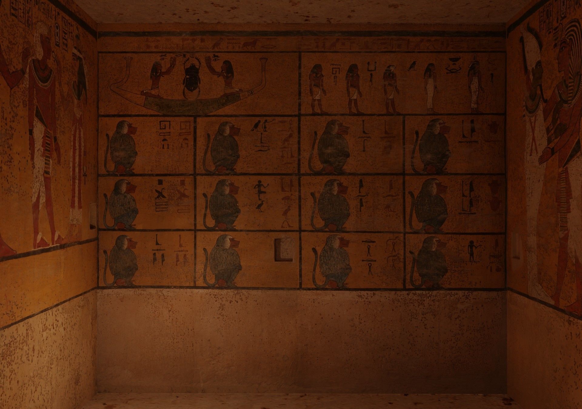 The tomb of Tutankhamun Low-poly 3D model_8