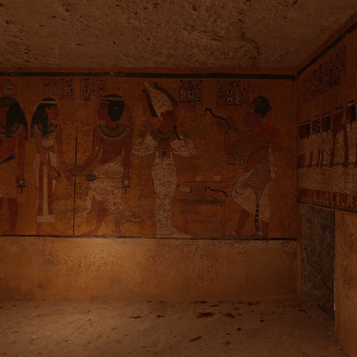 The tomb of Tutankhamun Low-poly 3D model_10